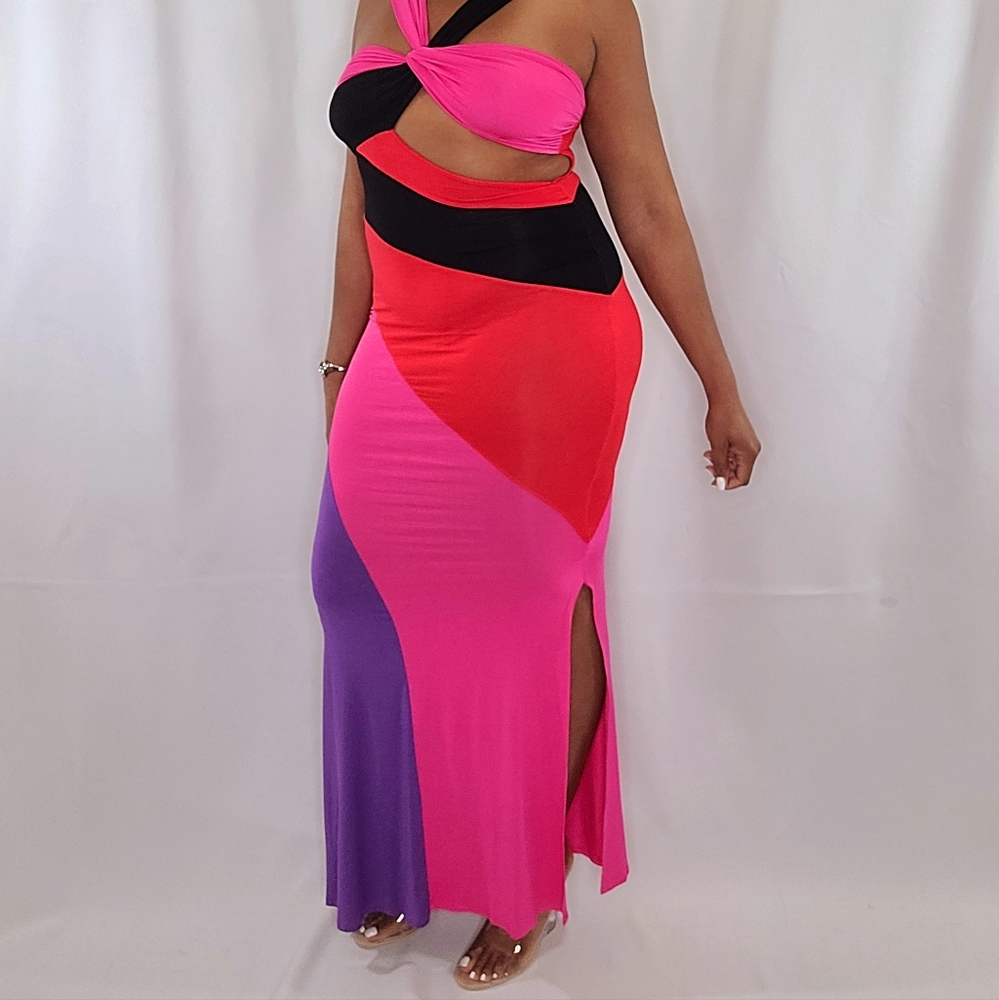 Color Block Dress - Picture 5 of 5